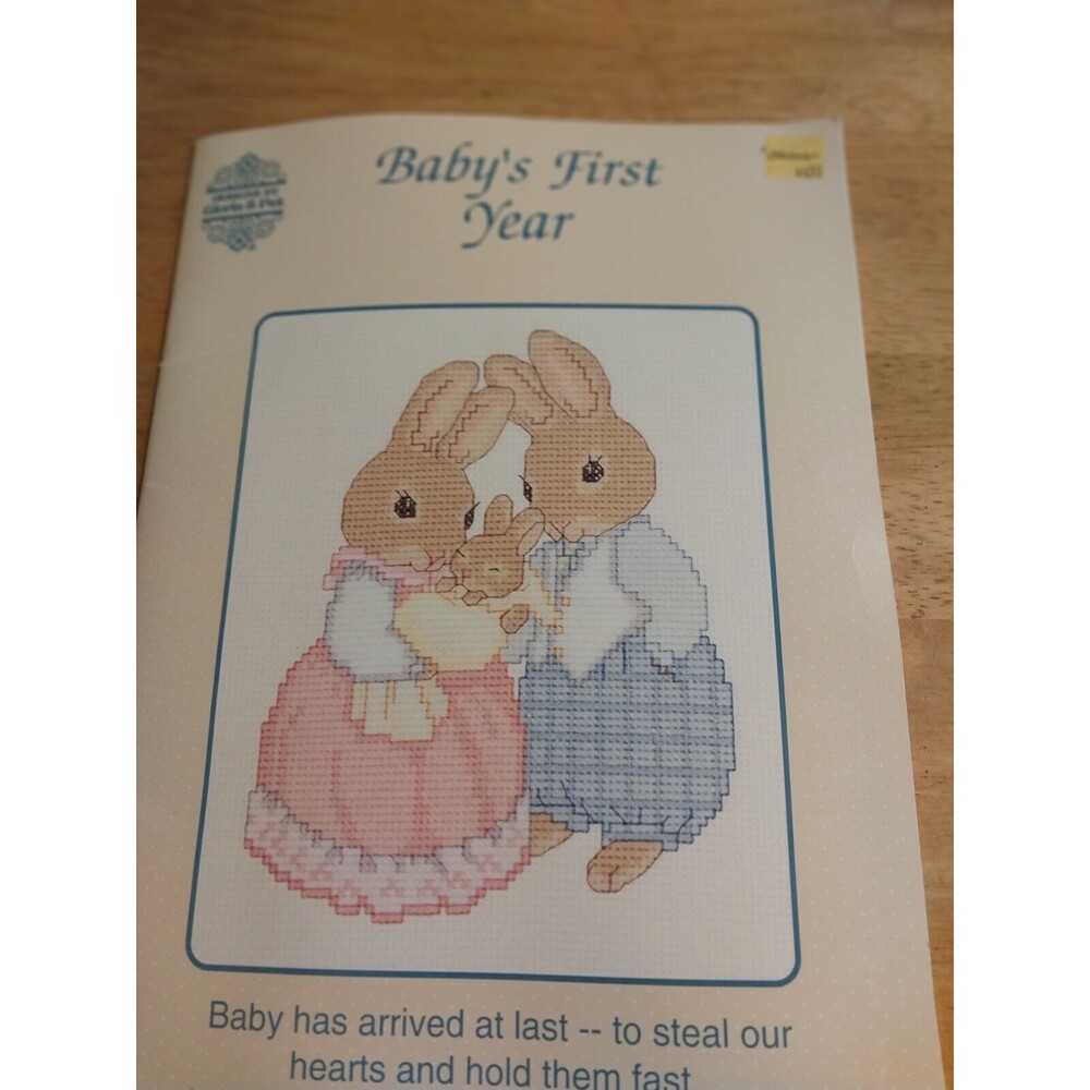 Baby's First Year Designed by Gloria & Pat counted Cross stitch rabbit p…